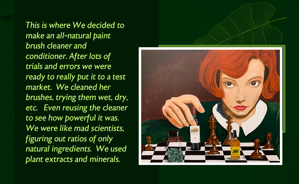 Green Piece paint brush cleaner